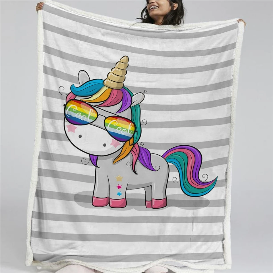 Cute Unicorn Soft Fluffy Blanket 9 Cute Unicorn Soft Fluffy Blanket - Image 7