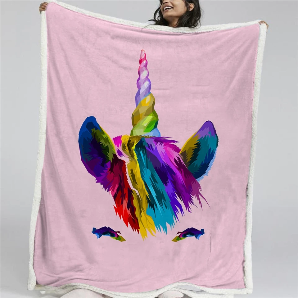 Cute Unicorn Soft Fluffy Blanket 8 Cute Unicorn Soft Fluffy Blanket - Image 6