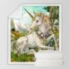 3d Unicorn Sherpa Blanket For Bed Kids And Girl -Unicorn Fashion 86246 nb880z
