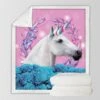 Pink Unicorn Fleece Throw Blanket For Kids 1 Pink Unicorn Fleece Throw Blanket For Kids -Unicorn Fashion 86258 len3ty