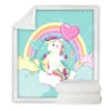 Rainbow Unicorn Bed Fleece Blanket -Unicorn Fashion 86276 m4q0up