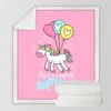 Unicorn Kids Pink Fleece Blanket 1 Unicorn Kids Pink Fleece Blanket -Unicorn Fashion 86309 4d9aws