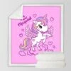 Pink Unicorn Girly Blanket For Kids -Unicorn Fashion 86499 y1n6pf
