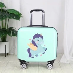 Unicorn Travel Suitcase For Kids -Unicorn Fashion 88915 y7gder