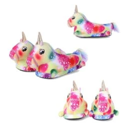 Unicorn Colorful Star And Rainbow Slippers -Unicorn Fashion 89111 hnx9ah
