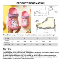 Kids Girls Non Slip Unicorn Crocs -Unicorn Fashion 89707 cjsgu3