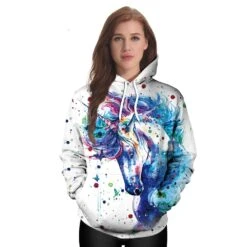 Blue Unicorn Hoodie -Unicorn Fashion 8976 0d75d2