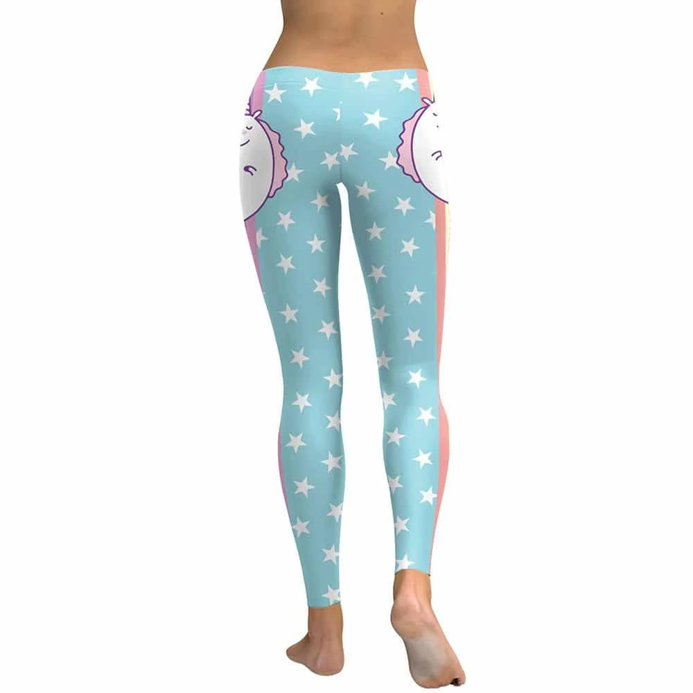 Digital Print Star Rainbow Unicorn Leggings Woman Pants 5 Digital Print Star Rainbow Unicorn Leggings Woman Pants - Image 3