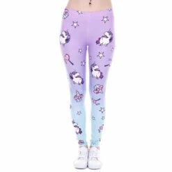 Unicorn And Sweets Printing Women Leggings Woman Pants