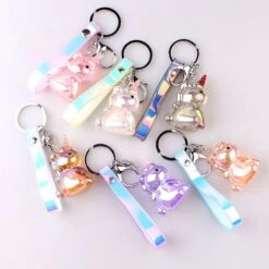 Transparent Crystal Unicorn Keychain -Unicorn Fashion 90224 olqcdy