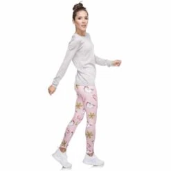Unicorns Printing Elegant Leggings High Waist Woman Pants -Unicorn Fashion 9038 00a033