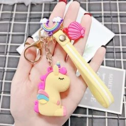 Cute Pony Unicorn Rainbow Keychain -Unicorn Fashion 91666 fcrnbw