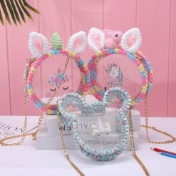Unicorn Summer Hand-Knitting Transparent Bag