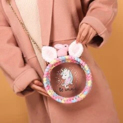 Unicorn Summer Hand-Knitting Transparent Bag -Unicorn Fashion 91803 pivwwv