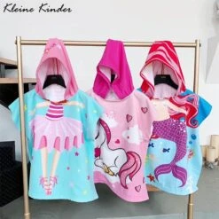 Unicorn Cartoon Hooded Bathrobe -Unicorn Fashion 92446 capuyg
