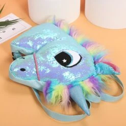 Reversible Sequin Unicorn Kawaii Backpack -Unicorn Fashion 92869 j0s8nh