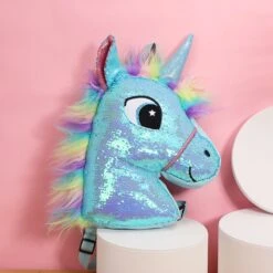 Reversible Sequin Unicorn Kawaii Backpack -Unicorn Fashion 92869 xbabo8