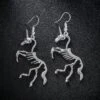 Punk Unicorn Skeleton Earrings -Unicorn Fashion 93841 pm1bl1
