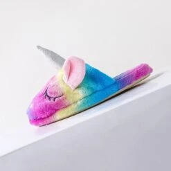 Unicorn Holographic Rainbow Soft Slippers 12 Unicorn Holographic Rainbow Soft Slippers -Unicorn Fashion 95599 8pmn9q