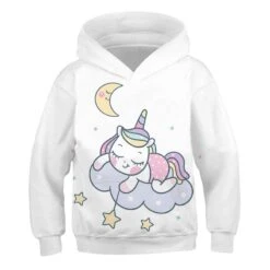 Fashionable Unicorn Pullover Hoodie