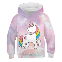 Cute Rainbow Unicorn Hoodie -Unicorn Fashion 96087 a7rxeo