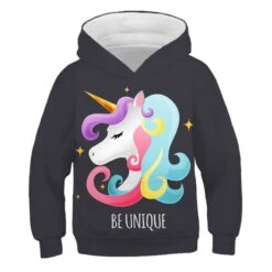 Cute Rainbow Unicorn Hoodie -Unicorn Fashion 96087 fmefyc