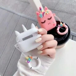 Colorful Floral Unicorn Airpods Case -Unicorn Fashion 96225 akcqlk