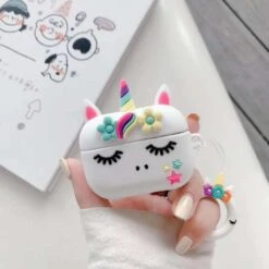 Colorful Floral Unicorn Airpods Case -Unicorn Fashion 96225 qrj0er