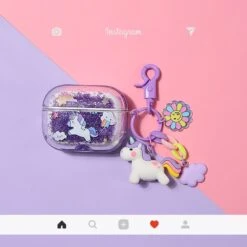 Bling Bling Liquid Unicorn Airpods Case -Unicorn Fashion 96329 fthuax