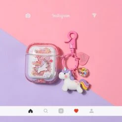 Bling Bling Liquid Unicorn Airpods Case