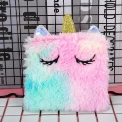 Shinning Fluffy Unicorn Mini Purse -Unicorn Fashion 97891 9rg5yx