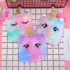 Shinning Fluffy Unicorn Mini Purse -Unicorn Fashion 97891 cdrckw