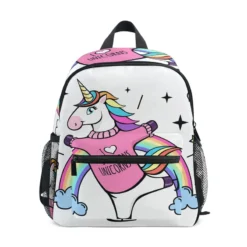 Unicorn Lovely Unique Printing Designed Backpack For Girls -Unicorn Fashion ALAZA 9 Style Unicorn Printing Backpack For Girls School Bag Kindergarten Backpack 3 8 Years Old 5