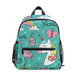 Unicorn Lovely Unique Printing Designed Backpack For Girls -Unicorn Fashion ALAZA 9 Style Unicorn Printing Backpack For Girls School Bag Kindergarten Backpack 3 8 Years Old 9