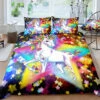 Amazing Sparkling Star Unicorn Bedding Set -Unicorn Fashion Amazing Sparkling Star Unicorn Bedding Set