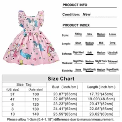 Unicorn Strappy Backless Dress And Headband -Unicorn Fashion Baby Girls Sundress Unicorn Strappy Backless Slip Dress Toddler Pageant Party Dresses Kids Princess Unicornio Vestido 5