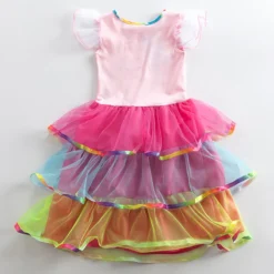 Cute Unicorn Multi Layered Dress -Unicorn Fashion Baby girl dress my little poli dress girl wear kids clothes children spring autumn Layered Dress 2