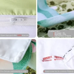 Shining Unicorn Floral Leaf Duvet Covers -Unicorn Fashion BeddingOutlet Shining Unicorn Bedding Set Queen Flower Leaf Duvet Cover Girls Floral Home Textiles Pink Yellow 1