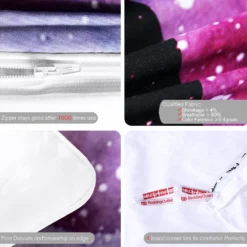 Unicorn Clouds Twin Ful Queen Duvet Cover Sets -Unicorn Fashion BeddingOutlet Unicorn Bedding Set Watercolor Red Blue Duvet Cover Psychedelic Clouds Home Textiles Queen Bedspreads 3 1