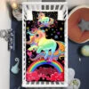 Black Hearts Rainbow Unicorn Crib Bedding Set – Unicorn Nursery Baby Bedding
