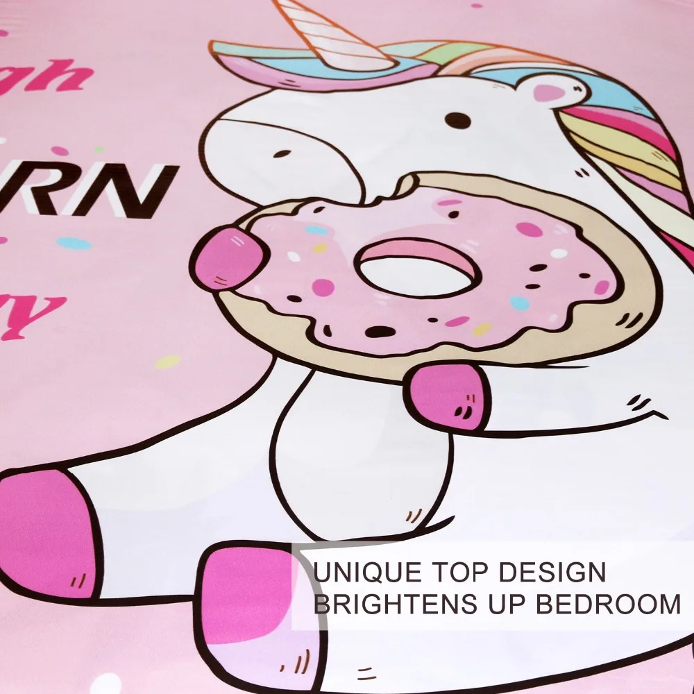 Unicorn Eating Donuts Bedding Set 5 Unicorn Eating Donuts Bedding Set - Image 3
