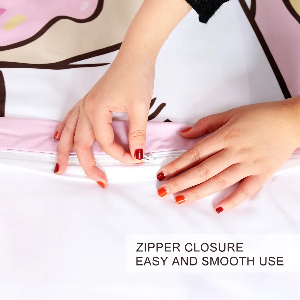 Unicorn Eating Donuts Bedding Set 6 Unicorn Eating Donuts Bedding Set - Image 4