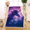 Galaxy Blanket Unicorn Throw Blanket -Unicorn Fashion BlessLiving Galaxy Blanket Unicorn Psychedelic Sherpa Fleece Throw Blanket Reversible Pink Purple Sparkly Bedding for Adult