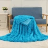 Blue Fleece Long Shaggy Decorative Throw Blanket For Bed Sofa Couch Soft Bed Cover Sherpa Fuzzy Blankets And Plush Throws For Kids Adults Teens Girls Women -Unicorn Fashion Blue Fleece Long Shaggy Decorative Throw Blanket for Bed Sofa Couch Soft Bed Cover Sherpa Fuzzy Blankets and Plush Throw