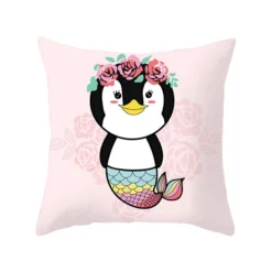 45x45cm Flamingo Unicorn Pillow Case Decorative Pillowcase -Unicorn Fashion Cartoon 45x45cm Flamingo Unicorn Throw Pillow Case Home Bedroom Soft Square Cushion Cover Office Car Sofa 2