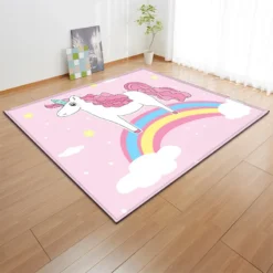 Cartoon Rainbow Unicorn Carpets