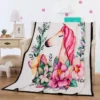 Cartoon Unicorn Throw Blanket -Unicorn Fashion Cartoon Unicorn Blanket for Beds Thin Quilt Fashionable Bedspread 150x200cm Fleece Throw Blanket