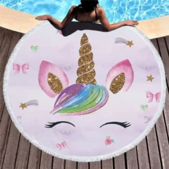 Unicorn Beach Towel And Drawstring Bag -Unicorn Fashion Cartoon Unicorn Series Microfiber Beach Towel with Drawstring Backpack Bag Sport Yoga Blanket Swimming Bath Towel 2