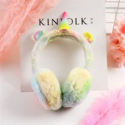 Fashion Winter Lovely Unicorn Earmuffs -Unicorn Fashion Child Ear Muffs Fashion Winter Lovely Thicken Plush Unicorn Children Earmuffs New High Quality Solid Color 3