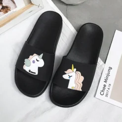 Children Beach Slippers Unicorn Sea Shoe -Unicorn Fashion Children Beach Slippers Unicorn Shoe Kids Flip Flops Baby Barefoot Shoes Kids Swim Water Slippers Girls 3
